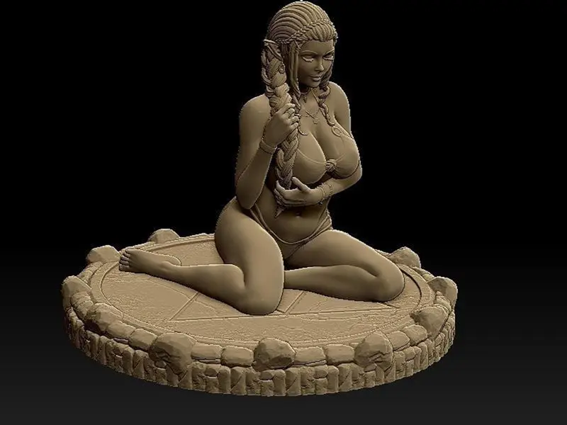 Princess Zelda on the beach 3D Print Model STL Files