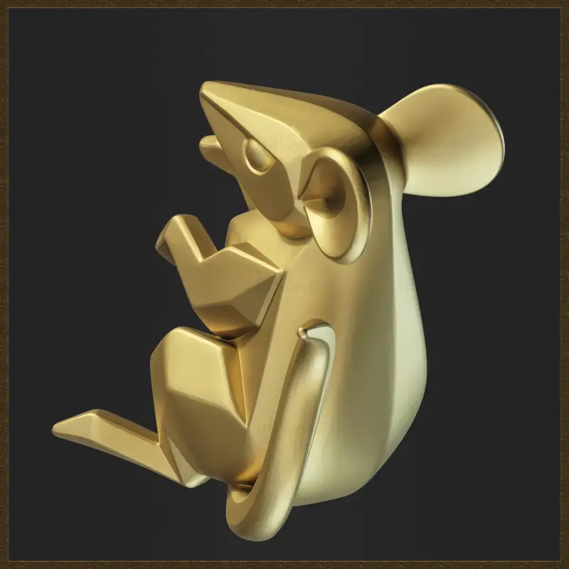 可打印鼠标珠宝设计3D打印模型