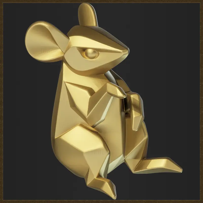 可打印鼠标珠宝设计3D打印模型