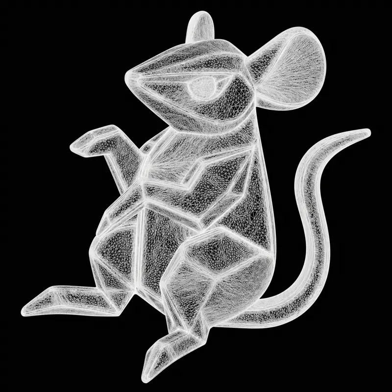 可打印鼠标珠宝设计3D打印模型