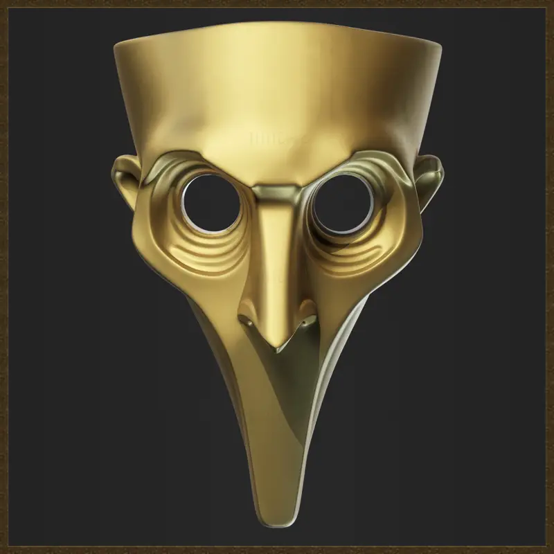 3D-model za tiskanje maske kužnega zdravnika