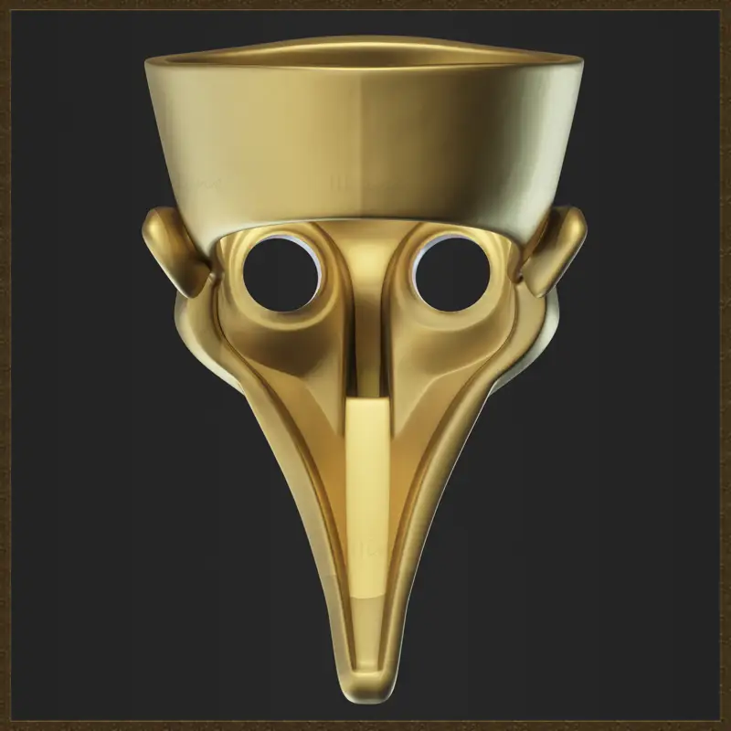 3D-model za tiskanje maske kužnega zdravnika