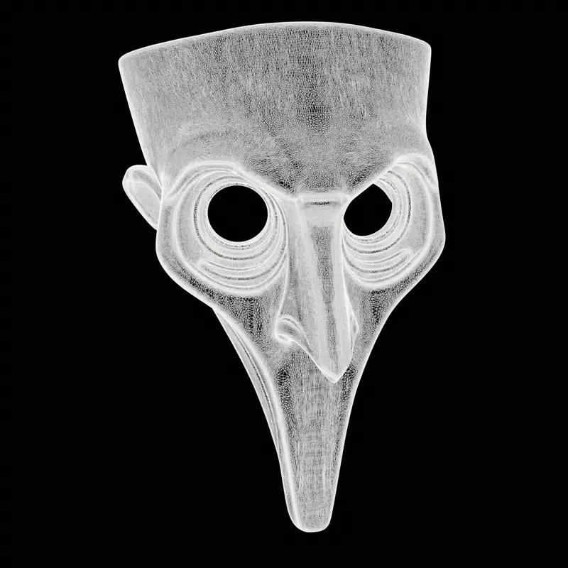 3D-model za tiskanje maske kužnega zdravnika
