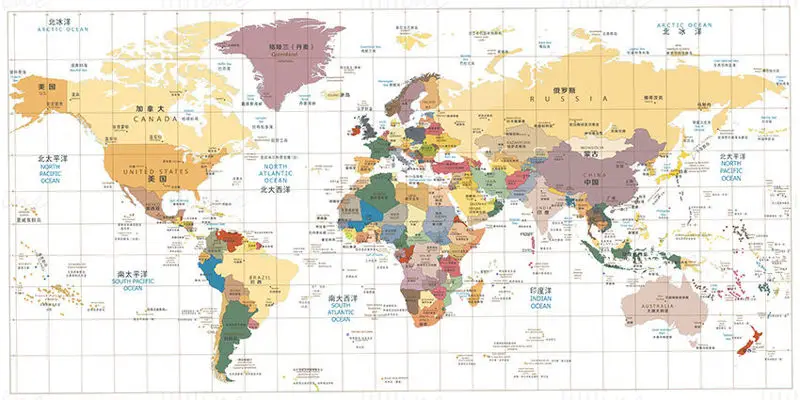 World map PSD source file