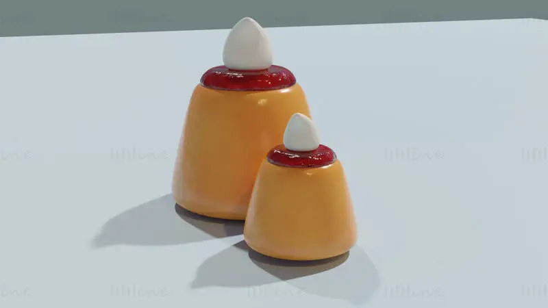 Pudding 3D-model