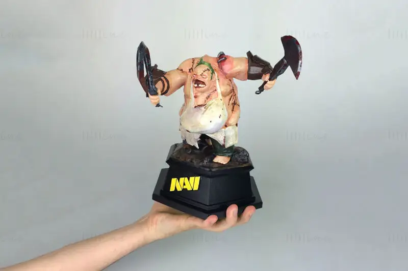 Pudge Dota-2 Figuries 3D Print Model STL fájl