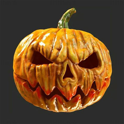 Pumpkin helmet Halloween 3d print model
