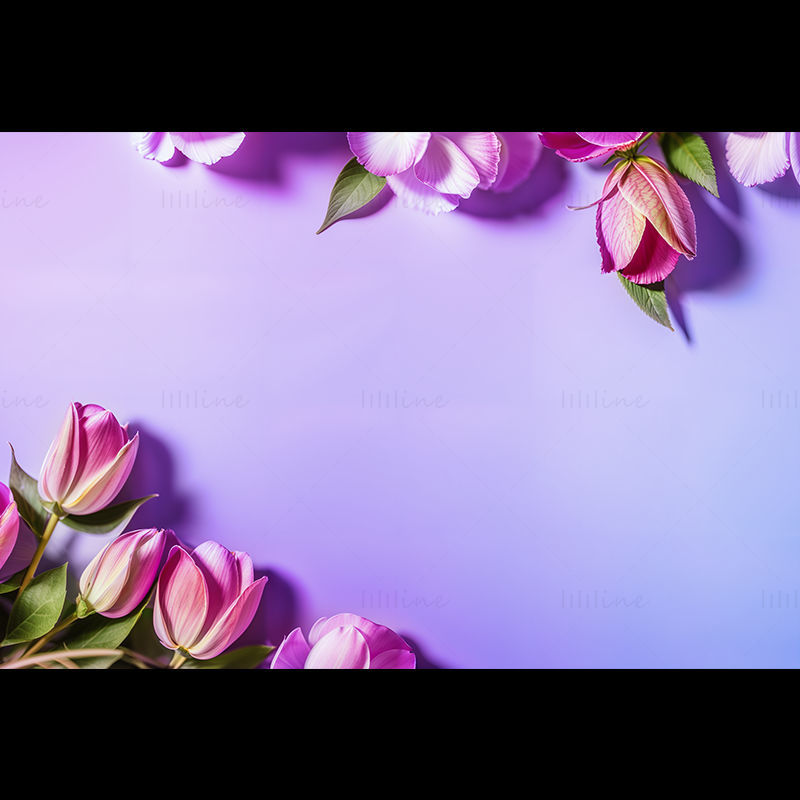 Purple Flower PNG-bilde