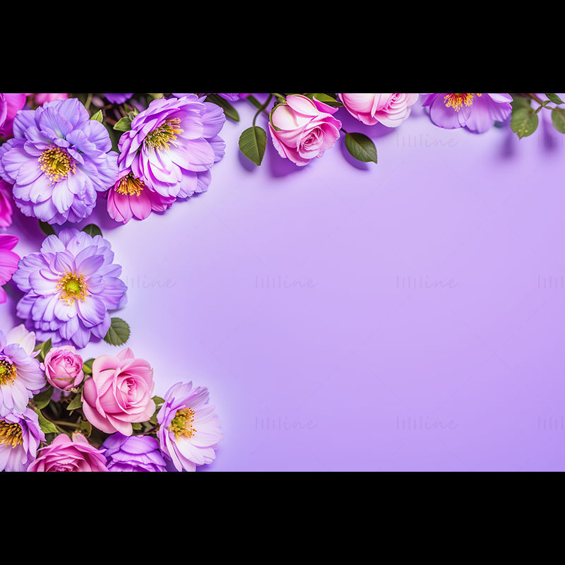 紫の花のPNG画像