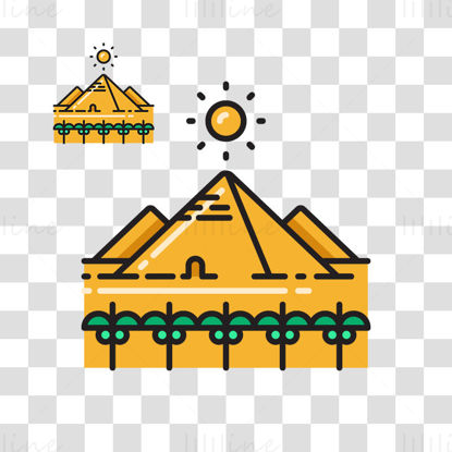 Pyramid vector illustration