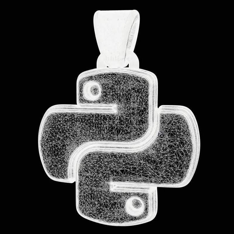 Python编程吊坠珠宝设计3D打印模型