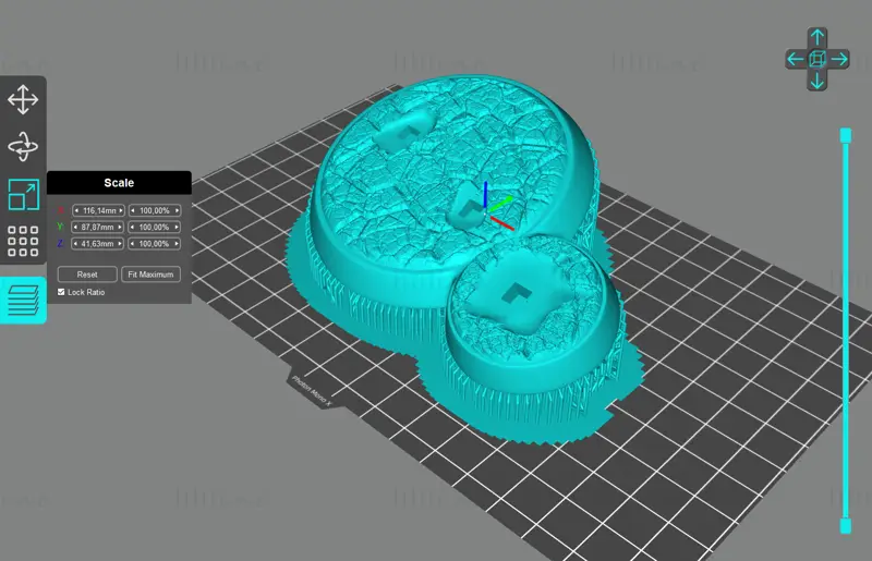 Modelo Qua'Thull 3D IMPRIMÍVEL