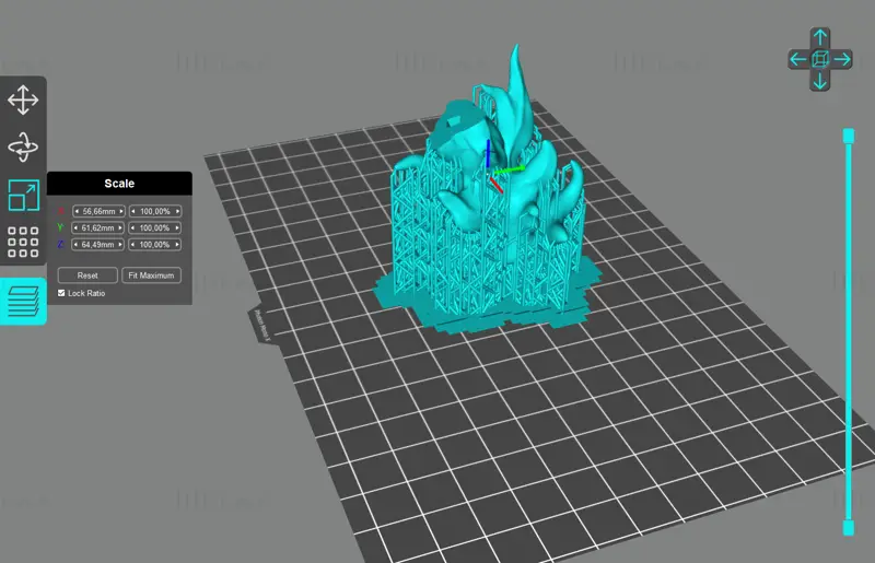 Modelo Qua'Thull 3D IMPRIMÍVEL