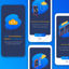 Quick Phone Backup App Screen On-boarding UI UX