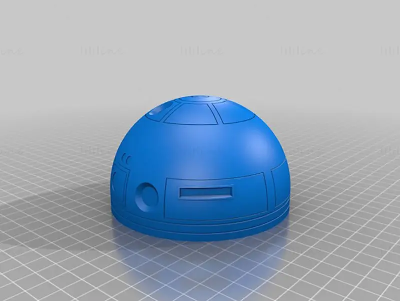 Réplica del droide astromecánico R2-D2, modelo para impresión 3D STL