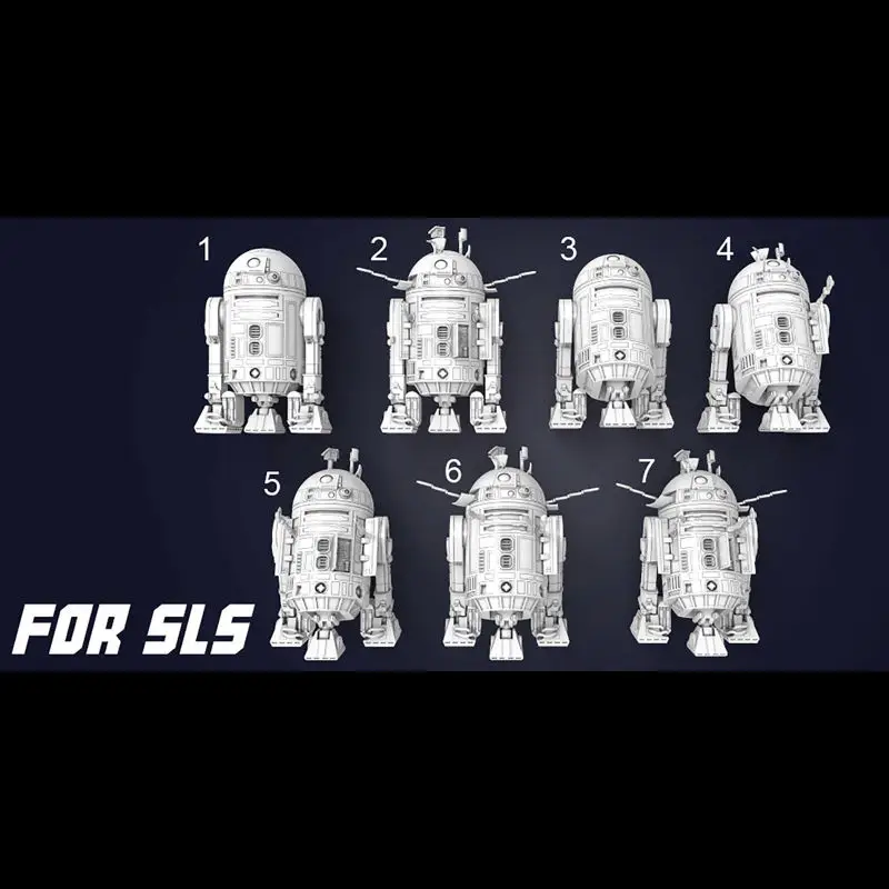 Droid R2-D2 - 3D tiskalni model Vojne zvezd STL