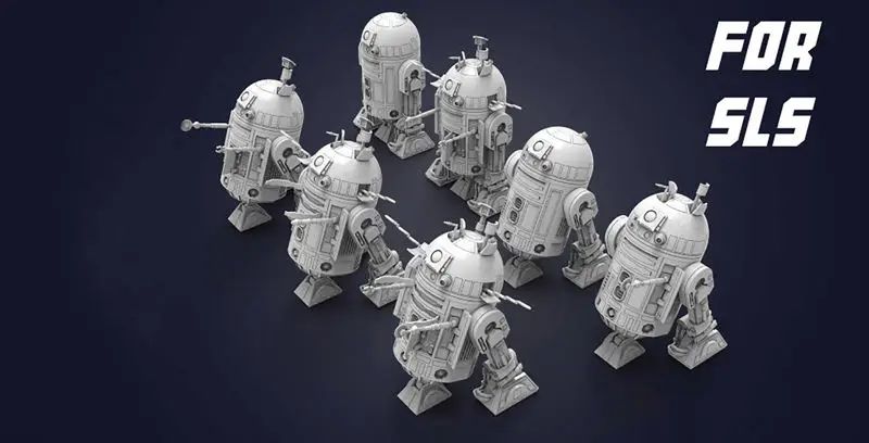 R2-D2 Droid - 3D-печатная модель Star Wars STL