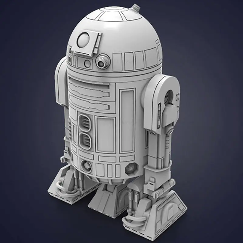 R2-D2 ドロイド - スターウォーズ 3D プリントモデル STL