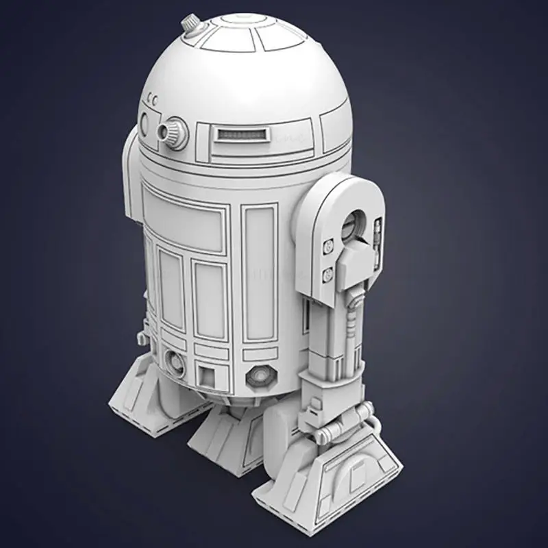 R2-D2 ドロイド - スターウォーズ 3D プリントモデル STL