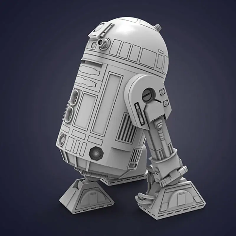 نموذج مطبوع ثلاثي الأبعاد لروبوت R2-D2 من Star Wars - STL