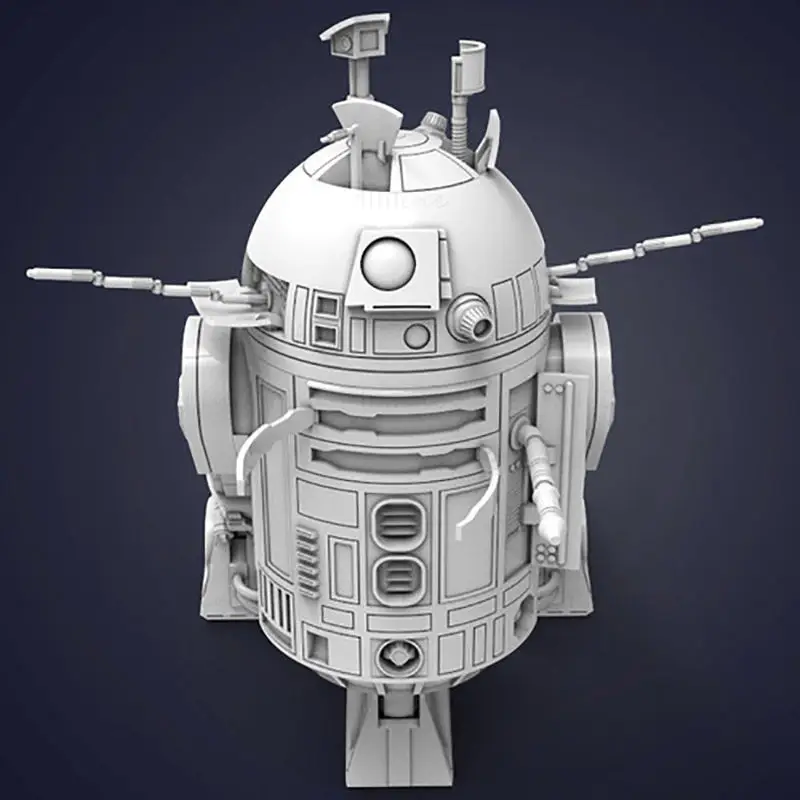 R2-D2 Droid - 3D-печатная модель Star Wars STL