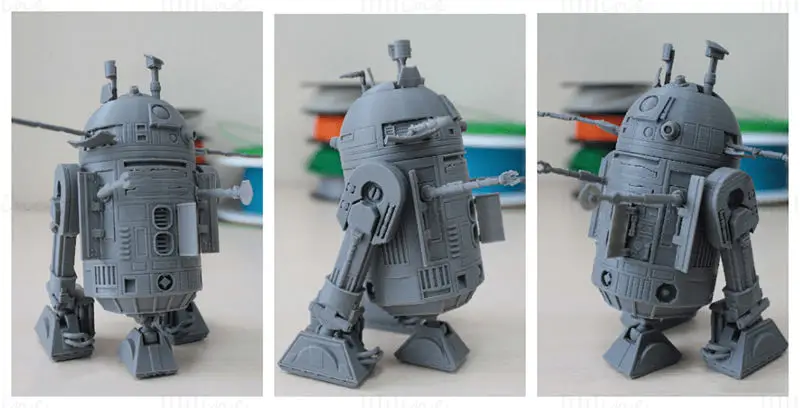 Droid R2-D2 - 3D tiskalni model Vojne zvezd STL