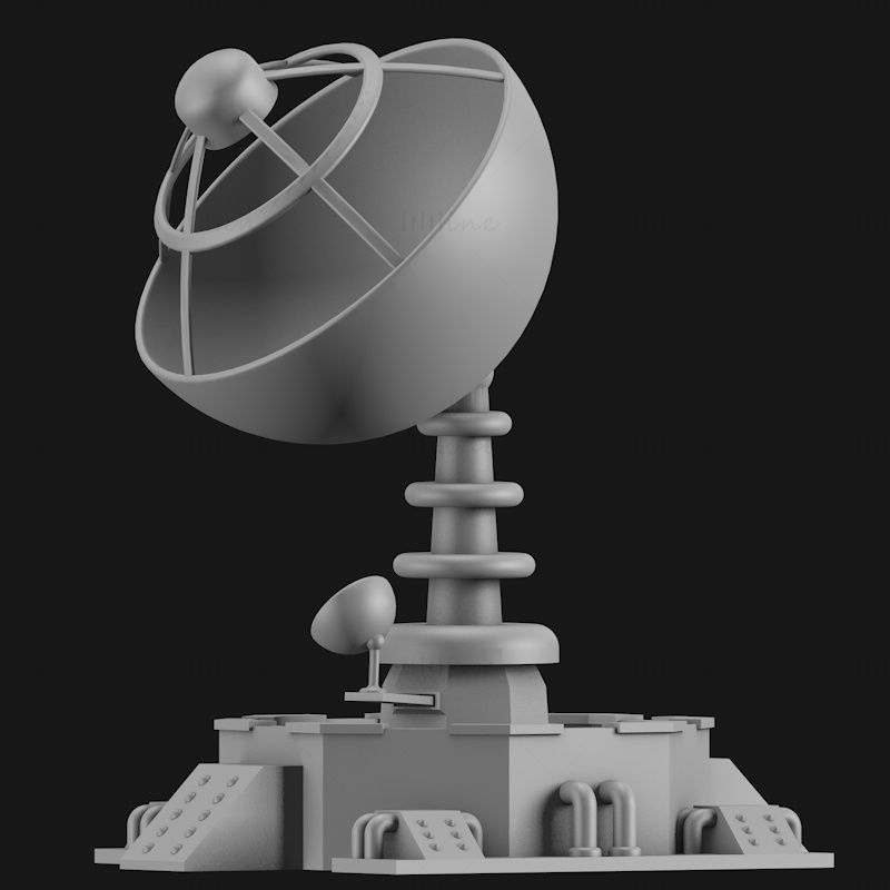 Modelo de impresión 3d de radar