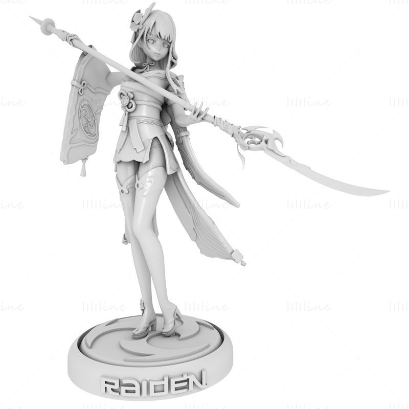 Raiden Shogun 3D tiskalni model STL