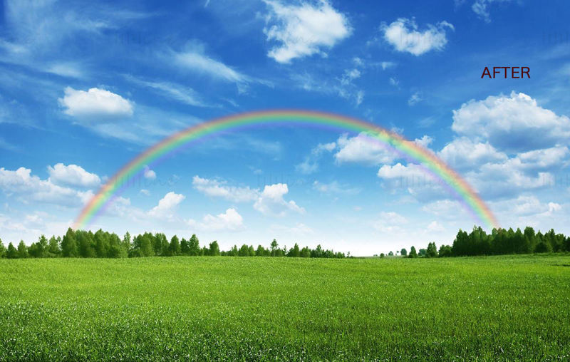 Rainbow after rain png