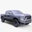 RAM 1500 Rebel CREW Cab Vehicle 3D Model