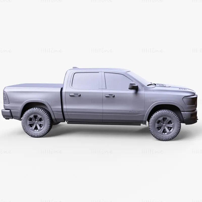 RAM 1500 Rebel CREW Cab Vehicle 3D Model