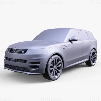Modelo 3D de coche con carrocería deportiva Range Rover