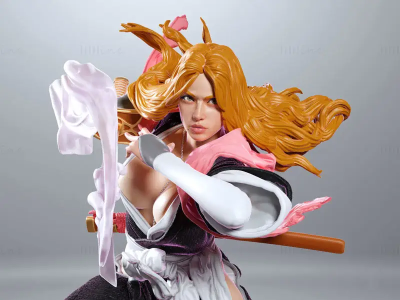 Rangiku Matsumoto - Bleach 3D tiskový model STL