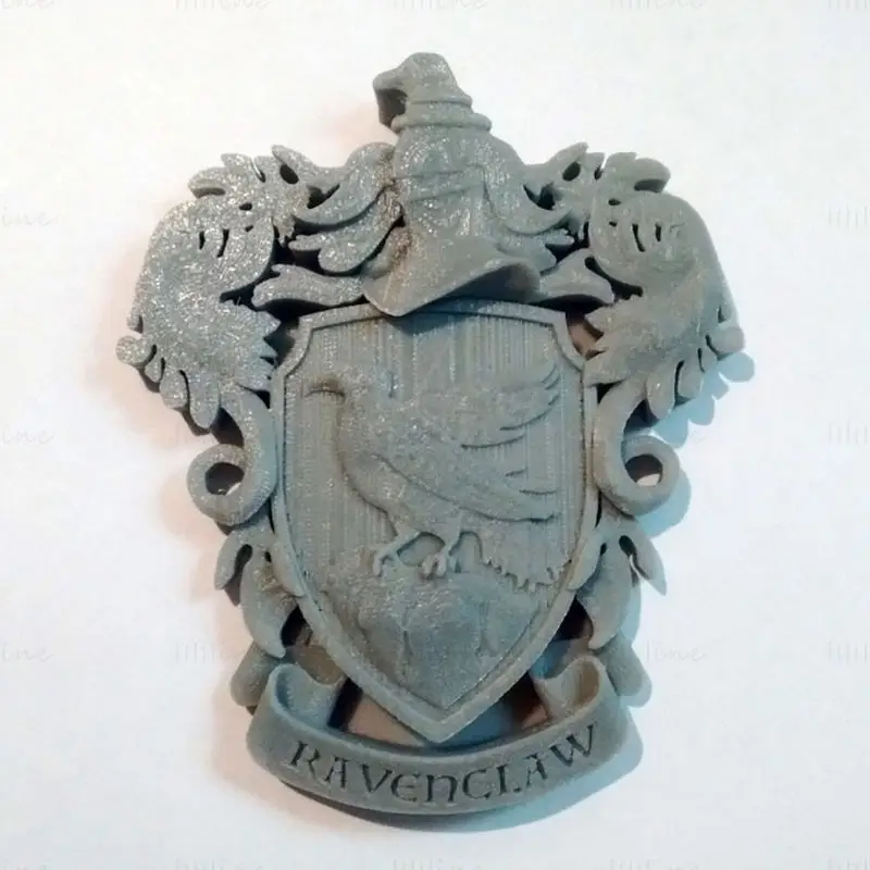 Настенный дисплей с гербом Когтеврана - Модель для 3D-печати Гарри Поттера STL