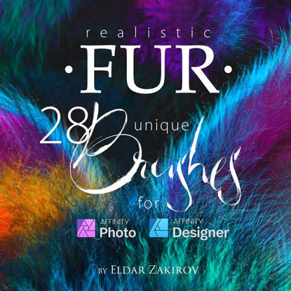 Pinceles FUR realistas para Affinity Photo / Affinity Designer