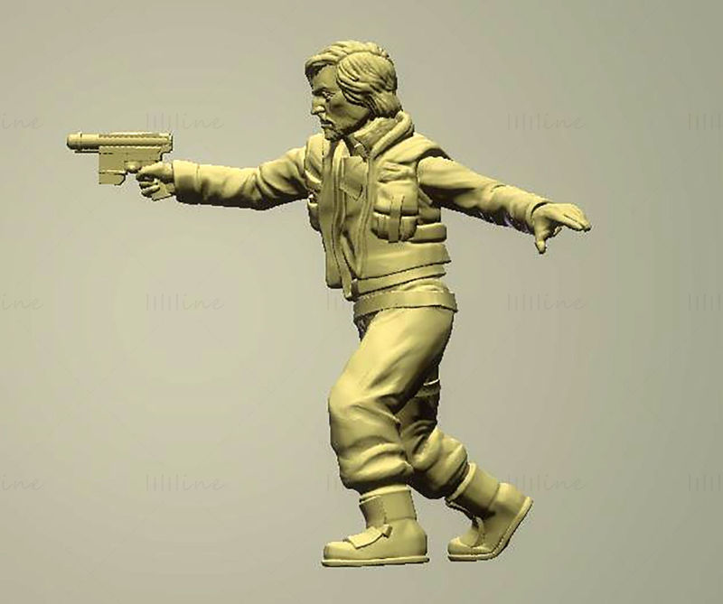 Capitán Rebelde Modelo de Impresión 3D STL