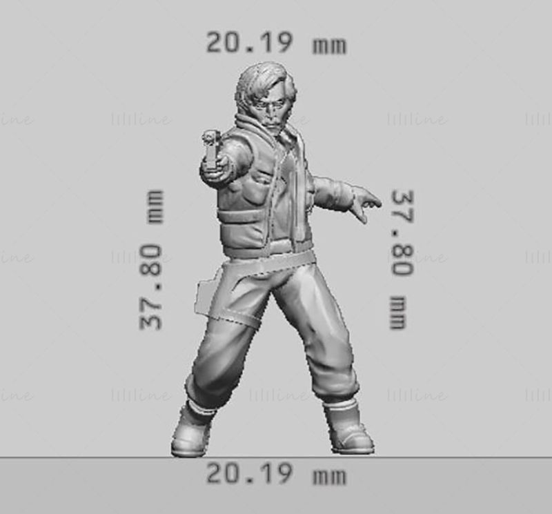 Capitán Rebelde Modelo de Impresión 3D STL