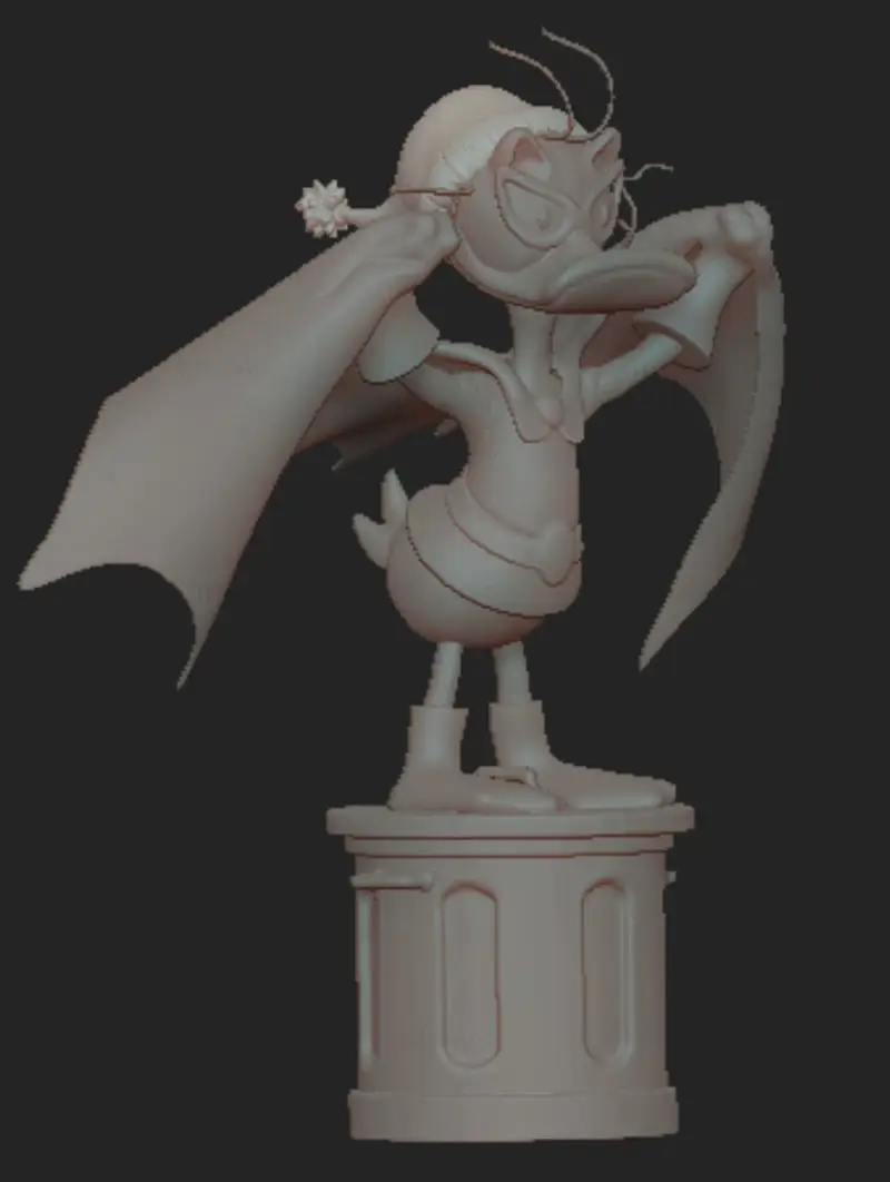 Red Bat Fethry Duck 3D Printing Model STL