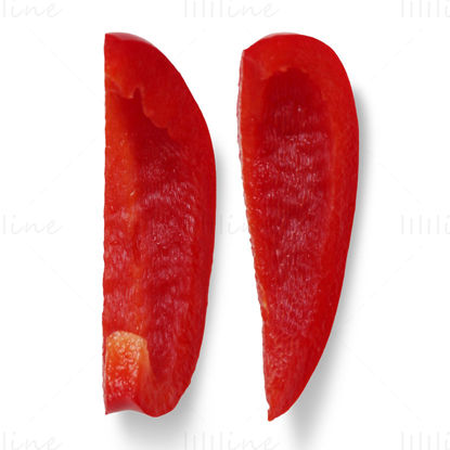 Red bell pepper piece png