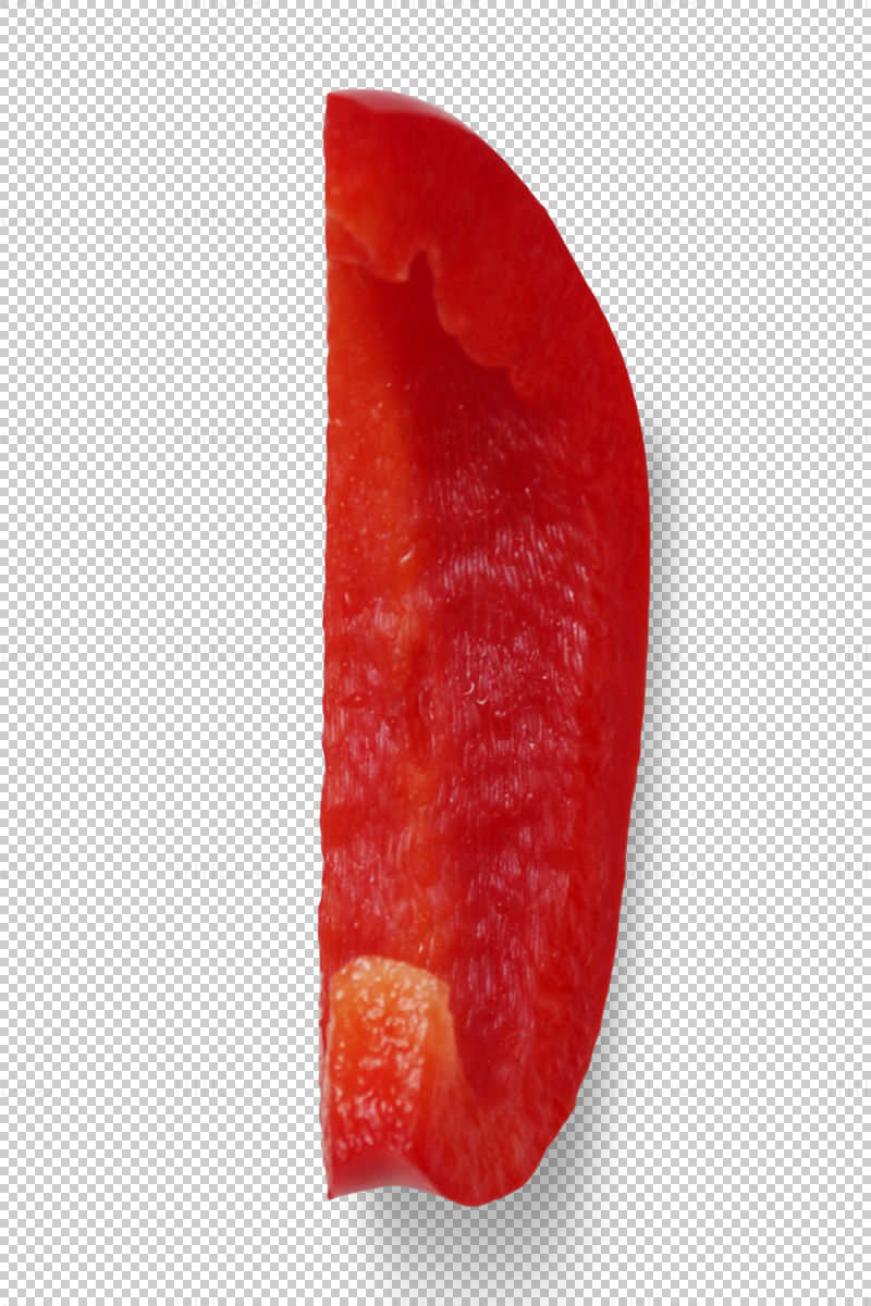 Red bell pepper piece png