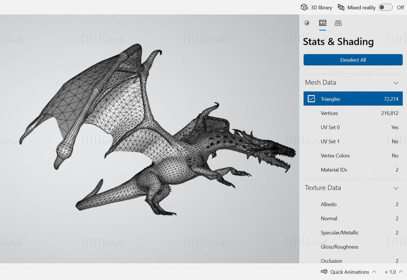 Red Dragon 3D Printing Model