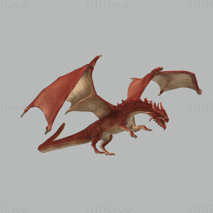 Red Dragon 3D Printing Model