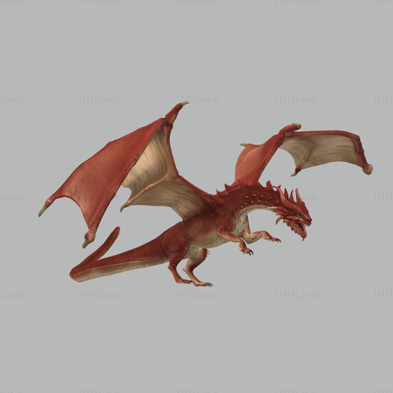 Red Dragon 3D Printing Model