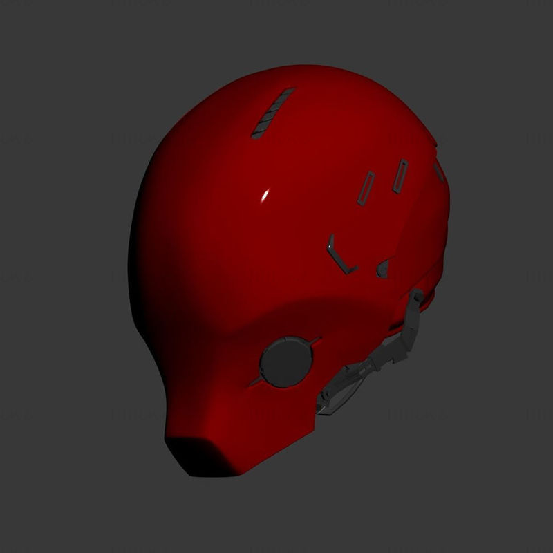 Red Hood Arkham Knight Helmet 3D Printing Model