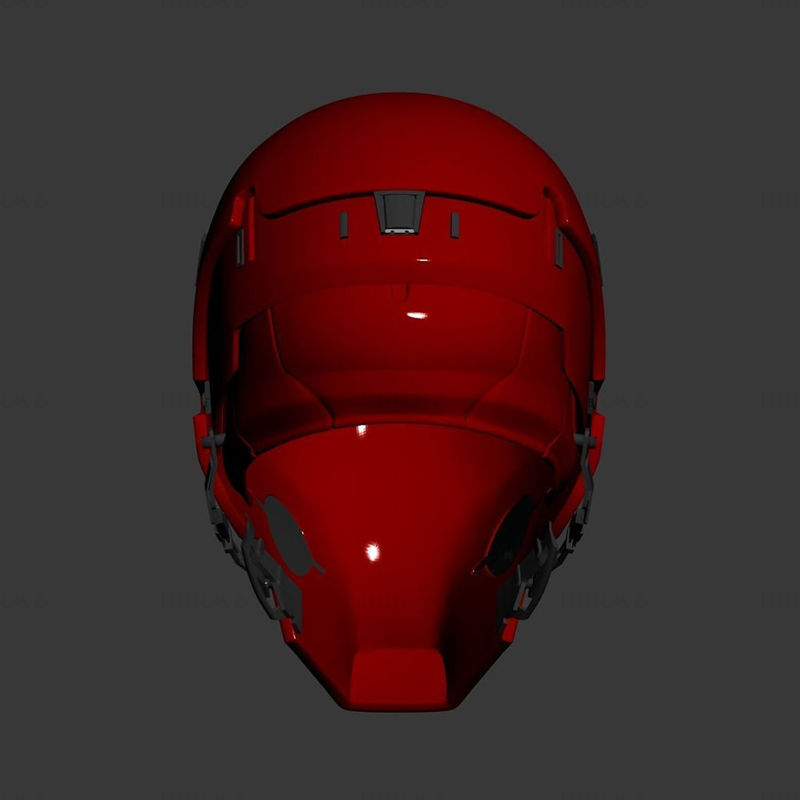 Red Hood Arkham Knight Helmet 3D Printing Model
