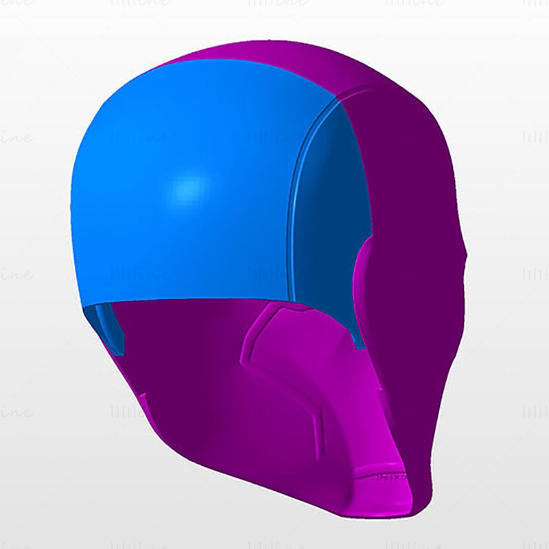 Red Hood Rebirth Helmet 3D Print Model STL