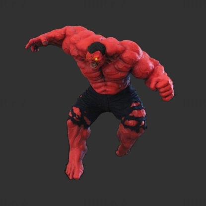 Rode hulk 2019 3D-model klaar om af te drukken