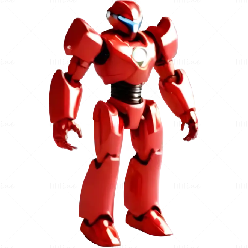 Red Mech Warriors 3D Print Model Collection