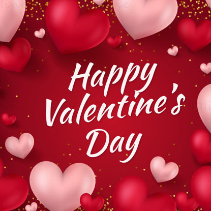 Red Romantic Valentine's Day Theme Background vector