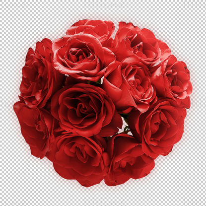 Red roses bunch png